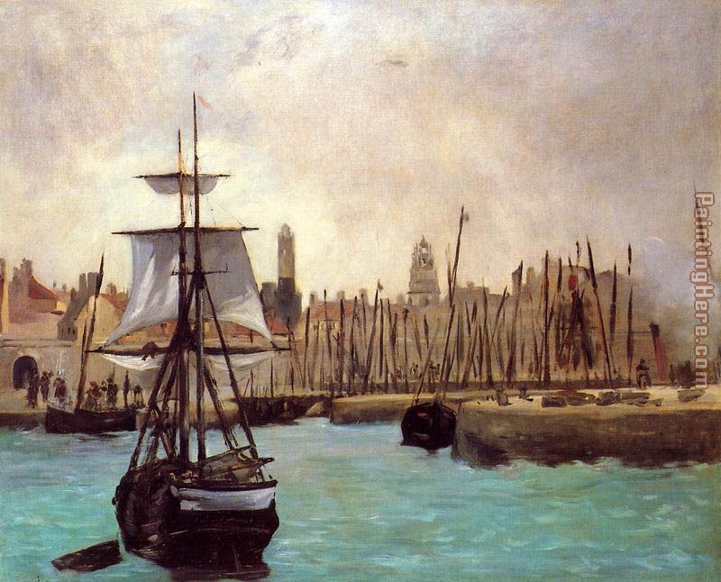 The Port of Calais painting - Edouard Manet The Port of Calais art painting